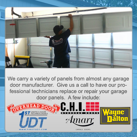 Garage door panel repair Fairview OR